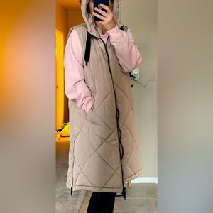 Long puffer Zara vest